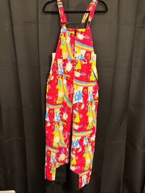 Women’s Wulful Bright Graphic Patterned Ski Overalls Sz XS